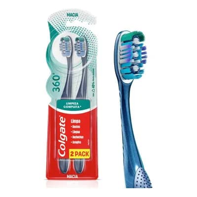 Escova De Dentes Colgate 360º 2un