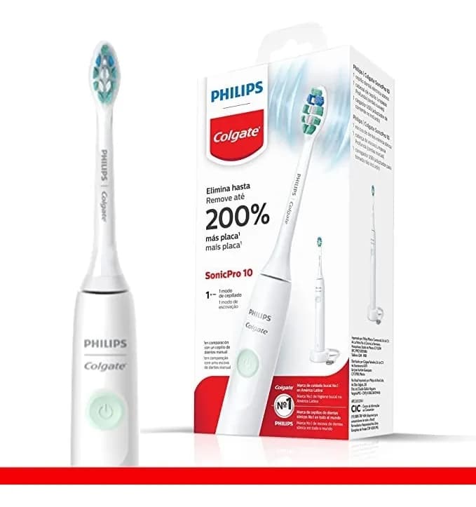 Philips Colgate sonicpro 10 escova de dentes elétrica