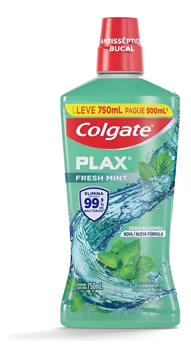 Enxaguante Bucal Colgate Plax Fresh Mint 750ml