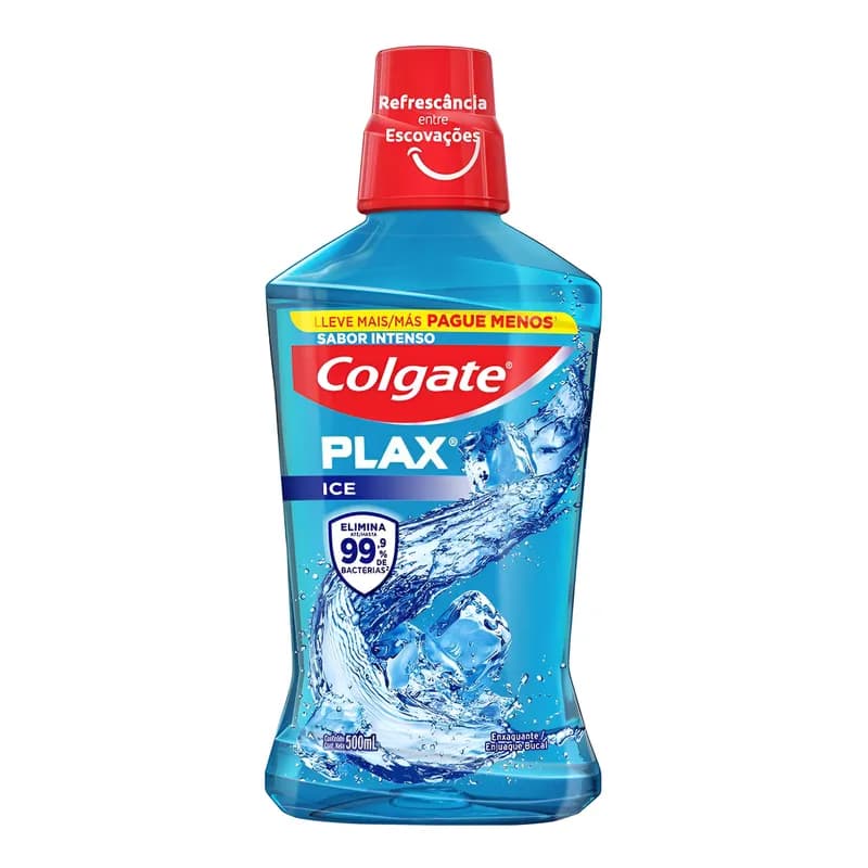 Enxaguante Bucal Colgate Zero Álcoolplax Ice 500ml