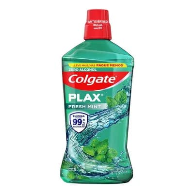 Enxaguante Bucal Colgate Plax Fresh Mint Leve 1l Pague 700ml
