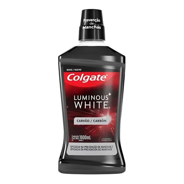 Enxaguante Bucal Colgate Luminous White Carvão 1L