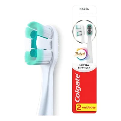 Pack x2 Escova de Dentes Total Limpeza Espumosa Suave Colgate
