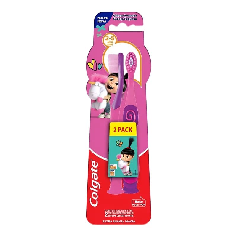 Escova Dental Colgate Smiles Agnes e Fluffy 2-5 Anos 2 Unidades