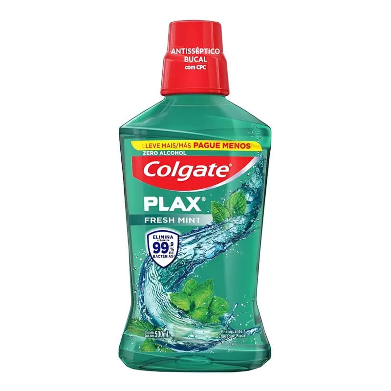 Enxaguante Bucal Colgate Plax Fresh Mint 500ml