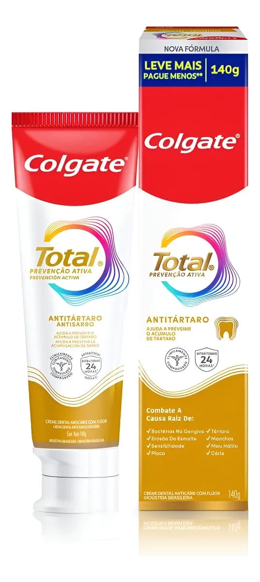 Creme Dental Colgate Total 12 Anti Tártaro 140g