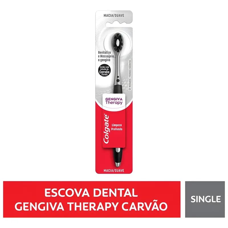 Escova De Dente Colgate Gengiva Therapy Carvão