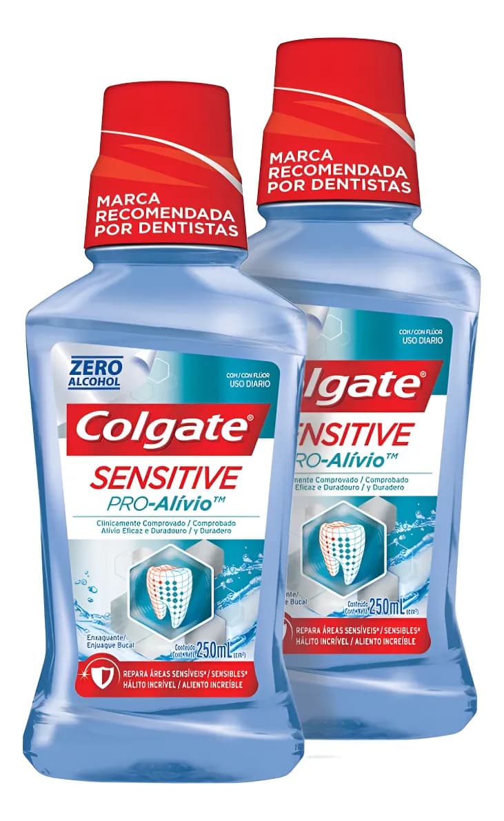 Kit C/ 2 Enxaguante Bucal Colgate Sensitive Pro-alívio 250ml