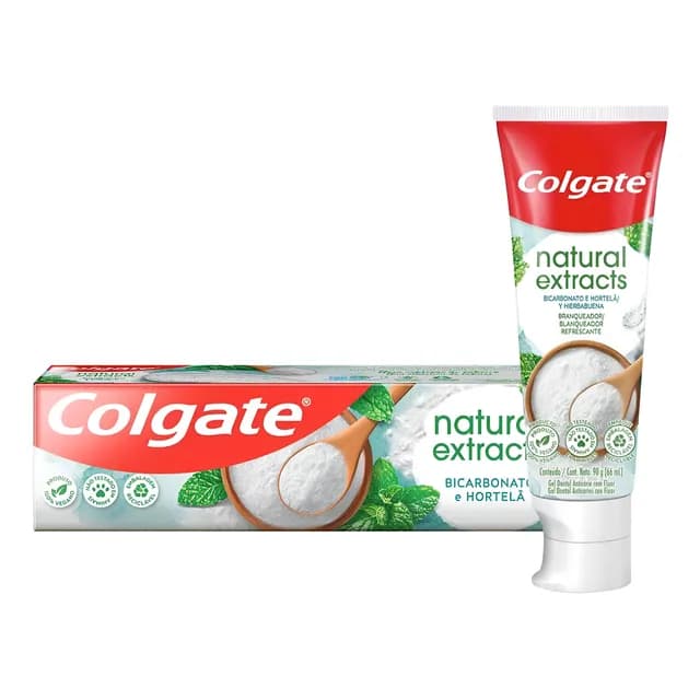 Creme Dental Natural Extracts Bicarbonato e Hortelã 90g