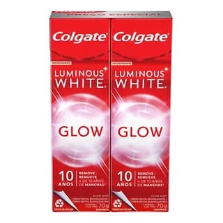 Creme Dental Clareamento Colgate Luminous White Glow 70g 2un