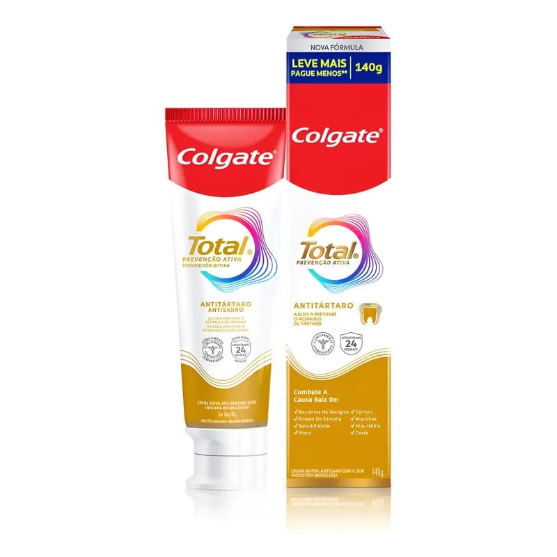 Pasta de dentes Colgate Total 12 em creme 140 g