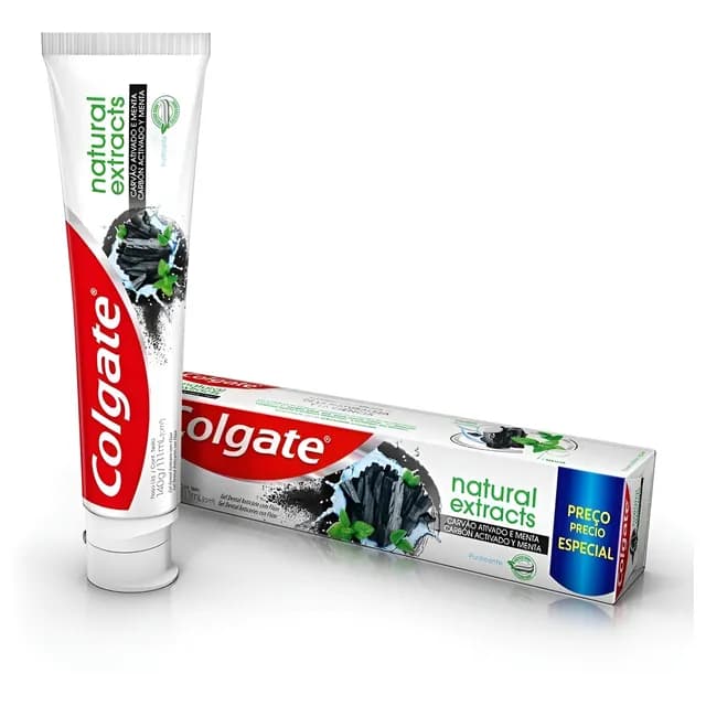 Colgate Natural Extracts Creme Dental Carvão Ativado E Menta 140g