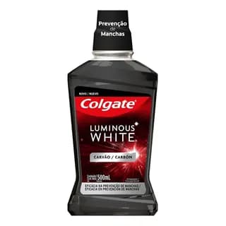Enxaguante Bucal Colgate Luminous White Carvão 500ml
