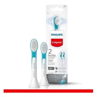 Refil Para Escova Elétrica Infantil Philips Colgate SonicPro 2 Unidades